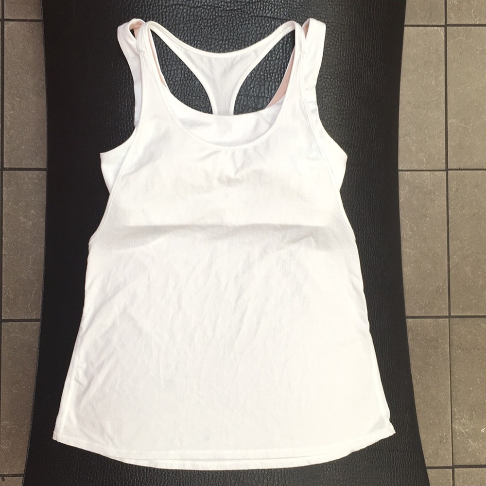 Lululemon 2 in 1 White Tank 8